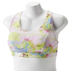 Plus Size Tek Gear® Racerback Low-Impact Sports Bra -Tek Gear store 2750546 Lilac Swirled