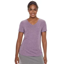 Women's Tek Gear® Essential Short Sleeve Tee -Tek Gear store 3090387 Plum Heather