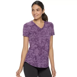 Women's Tek Gear® Essential Burnout Tee 110 Women's Tek Gear® Essential Burnout Tee -Tek Gear store 3090912 Marble Dark Purple