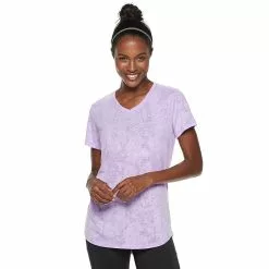 Women's Tek Gear® Essential Burnout Tee 104 Women's Tek Gear® Essential Burnout Tee -Tek Gear store 3090912 Marble Light Purple