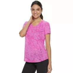 Women's Tek Gear® Essential Burnout Tee 105 Women's Tek Gear® Essential Burnout Tee -Tek Gear store 3090912 Marble Pink