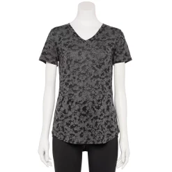 Women's Tek Gear® Essential Burnout Tee 81 Women's Tek Gear® Essential Burnout Tee -Tek Gear store 3090912 New Black Burnout