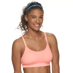 Tek Gear® Seamless Low-Impact Sports Bra -Tek Gear store 3280289 Delightful Peach