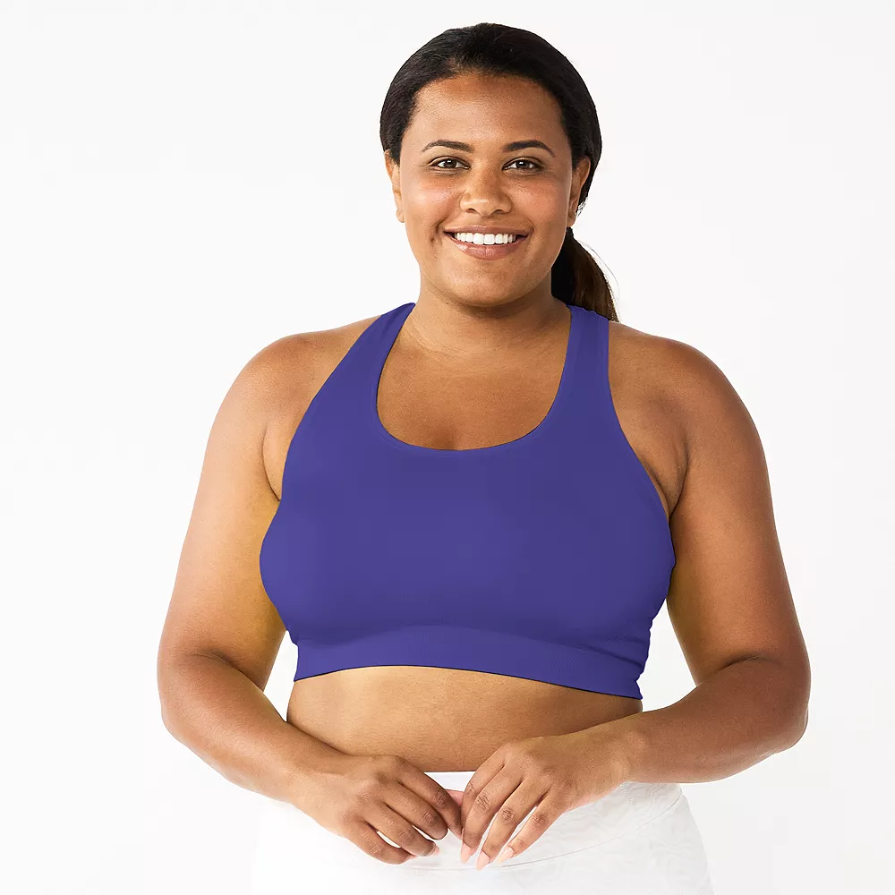 Plus Size Tek Gear® Seamless Low-Impact Sports Bra 18 Plus Size Tek Gear® Seamless Low-Impact Sports Bra - Image 16
