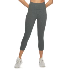 Women's Tek Gear® Essential High-Waisted Capri Leggings 16 Women's Tek Gear® Essential High-Waisted Capri Leggings -Tek Gear store 3977494 Ink Heather