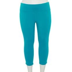 Plus Size Tek Gear® Essential High-Waisted Capri Leggings -Tek Gear store 4215123 Tremendous Teal
