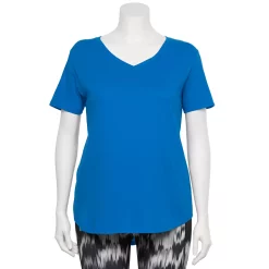 Plus Size Tek Gear® Core V-Neck Tee -Tek Gear store 4998289 Dela Bay