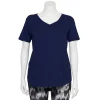 Plus Size Tek Gear® Core V-Neck Tee -Tek Gear store 4998289 Navy Romance