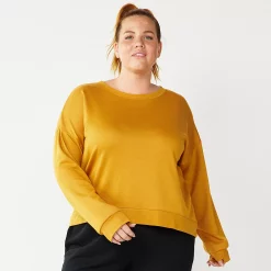 Plus Size Tek Gear® Crewneck Fleece Sweatshirt 13 Plus Size Tek Gear® Crewneck Fleece Sweatshirt -Tek Gear store 5187076 Brassy Gold