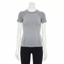 Women's Tek Gear® Seamless Short Sleeve Tee -Tek Gear store 5232491 Smokey Slate
