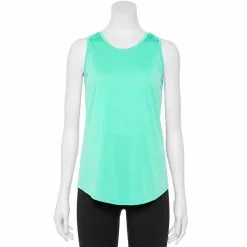 Petite Tek Gear® Core Crewneck Tank -Tek Gear store 5236238 Aqua Stone