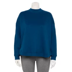 Plus Size Tek Gear® Ultrasoft Fleece Mockneck Sweatshirt 20 Plus Size Tek Gear® Ultrasoft Fleece Mockneck Sweatshirt -Tek Gear store 5540359 Blue Crayon