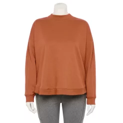 Plus Size Tek Gear® Ultrasoft Fleece Mockneck Sweatshirt 15 Plus Size Tek Gear® Ultrasoft Fleece Mockneck Sweatshirt -Tek Gear store 5540359 Cinnamon Coffee