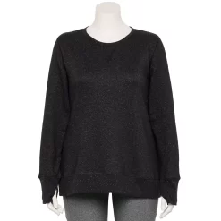 Plus Size Tek Gear® Ultrasoft Fleece Sweatshirt 13 Plus Size Tek Gear® Ultrasoft Fleece Sweatshirt -Tek Gear store 5542897 Black White