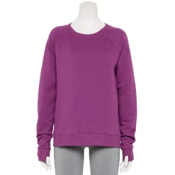 Women's Tek Gear® Easy Ultrasoft Fleece Sweatshirt -Tek Gear store 5543912 Ravishing Orchid