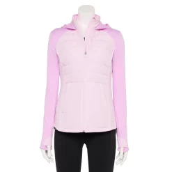 Women's Tek Gear® Hooded Mixed-Media Jacket -Tek Gear store 5561979 Adoring Lilac