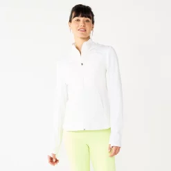 Women's Tek Gear® Hooded Mixed-Media Jacket -Tek Gear store 5561979 White