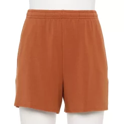 Women's Tek Gear® French Terry Raw-Hem Shorts -Tek Gear store 5562072 Cinnamon Coffee