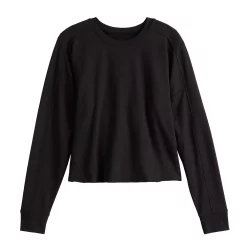 Women's Tek Gear® Easy French Terry Raw-Seam Tee -Tek Gear store 5562562 ALT2