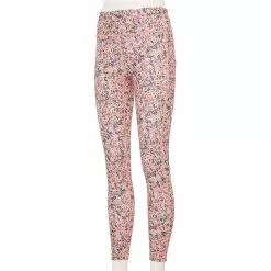 Petite Tek Gear® Ultrastretch High-Waisted 7/8 Leggings with Side Pockets 22 Petite Tek Gear® Ultrastretch High-Waisted 7/8 Leggings with Side Pockets -Tek Gear store 5567569 Coral Ditsy Floral