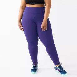 Plus Size Tek Gear® High-Waisted Ultrastrech Side Pocket Leggings -Tek Gear store 5567969 Maxwell Purple