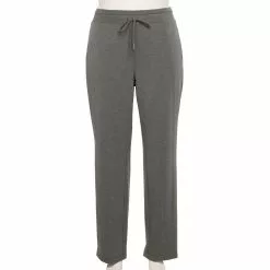 Plus Size Tek Gear® French Terry Straight-Leg Pants -Tek Gear store 5568084 Charcoal