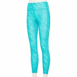 Women's Tek Gear® Ultrastretch High-Waisted Side Pocket 7/8 Leggings 56 Women's Tek Gear® Ultrastretch High-Waisted Side Pocket 7/8 Leggings -Tek Gear store 5576168 Blue Warped