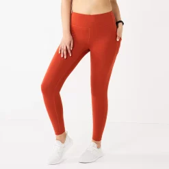 Women's Tek Gear® Ultrastretch High-Waisted Side Pocket 7/8 Leggings 40 Women's Tek Gear® Ultrastretch High-Waisted Side Pocket 7/8 Leggings -Tek Gear store 5576168 Cranberry Pink