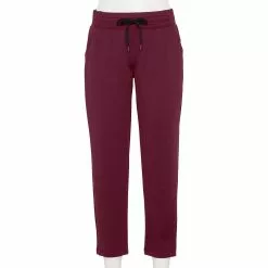 Women's Tek Gear® Weekend French Terry Ankle Pants 12 Women's Tek Gear® Weekend French Terry Ankle Pants -Tek Gear store 5576174 Night Sangria