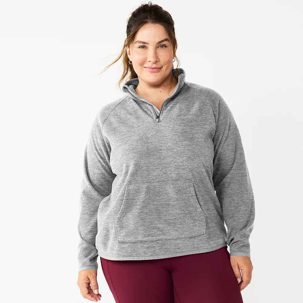 Plus Size Tek Gear® Microfleece Quarter-Zip Top 6 Plus Size Tek Gear® Microfleece Quarter-Zip Top - Image 4
