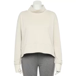 Plus Size Tek Gear® Run Mockneck Long Sleeve Top