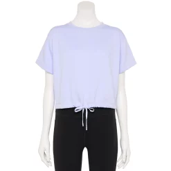 Women's Tek Gear® Stretch Fleece Cinched-Waist Top -Tek Gear store 5661373 Ava Lavender