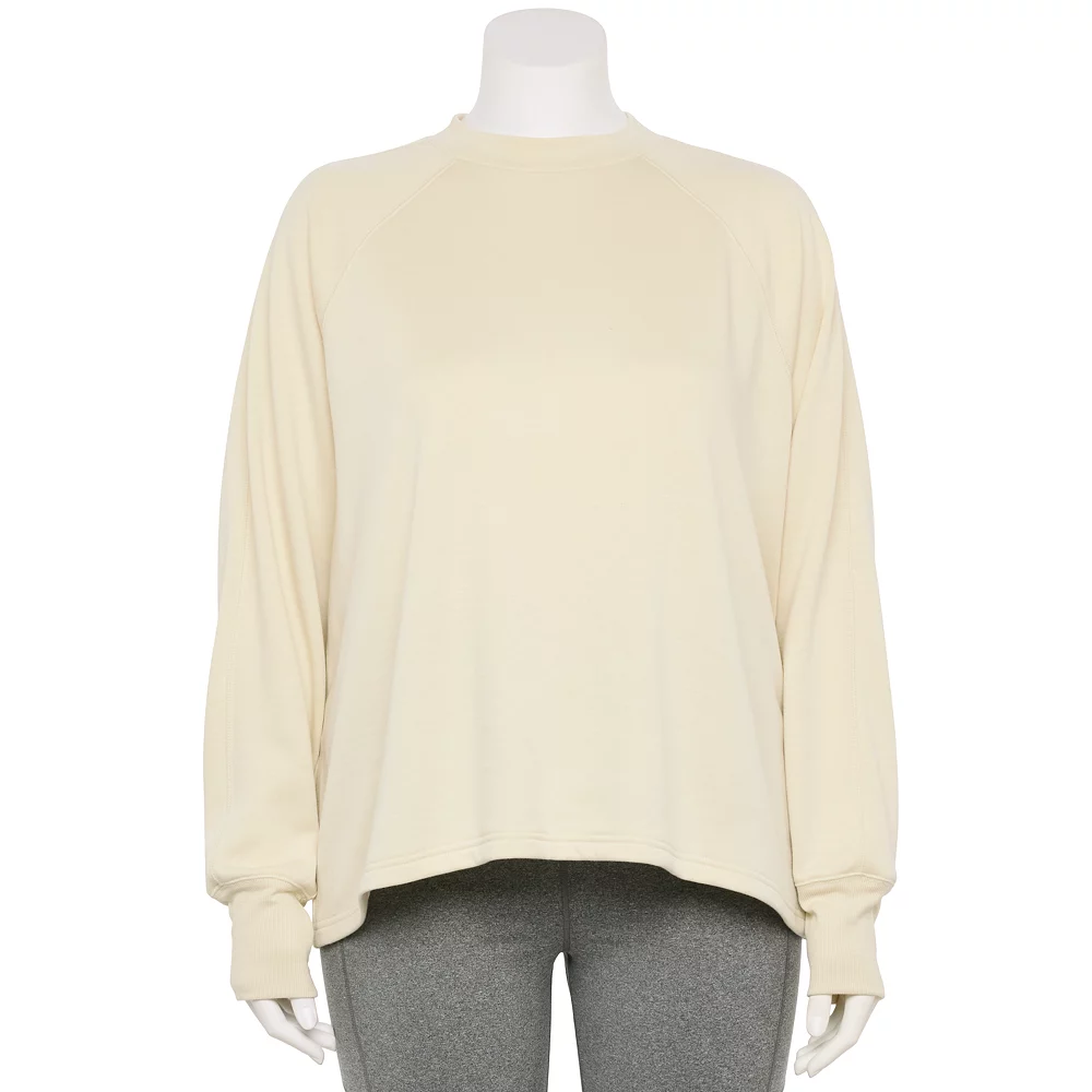 Plus Size Tek Gear® Stretch Fleece Mockneck Sweatshirt 4 Plus Size Tek Gear® Stretch Fleece Mockneck Sweatshirt - Image 2