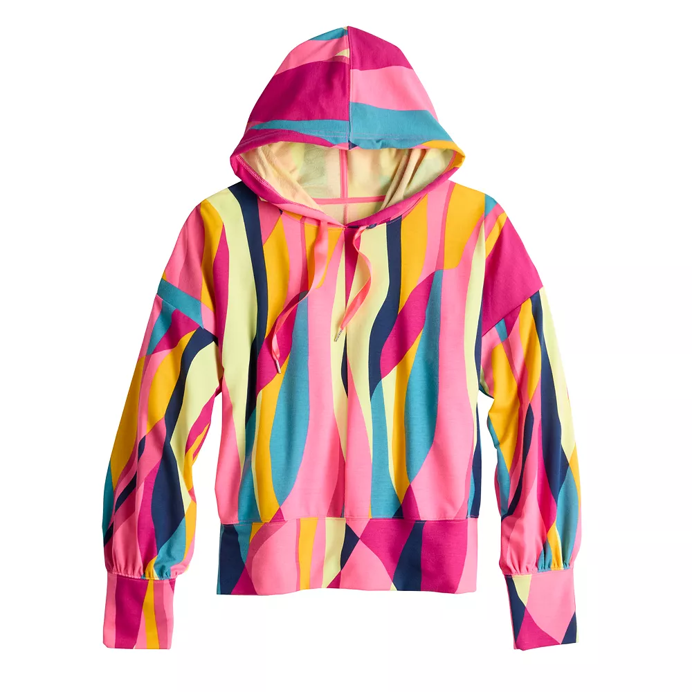 Women's Tek Gear® French-Terry Cropped Hoodie 9 Women's Tek Gear® French-Terry Cropped Hoodie - Image 7