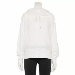Women's Tek Gear® French-Terry Cropped Hoodie 13 Women's Tek Gear® French-Terry Cropped Hoodie -Tek Gear store 5665099 White