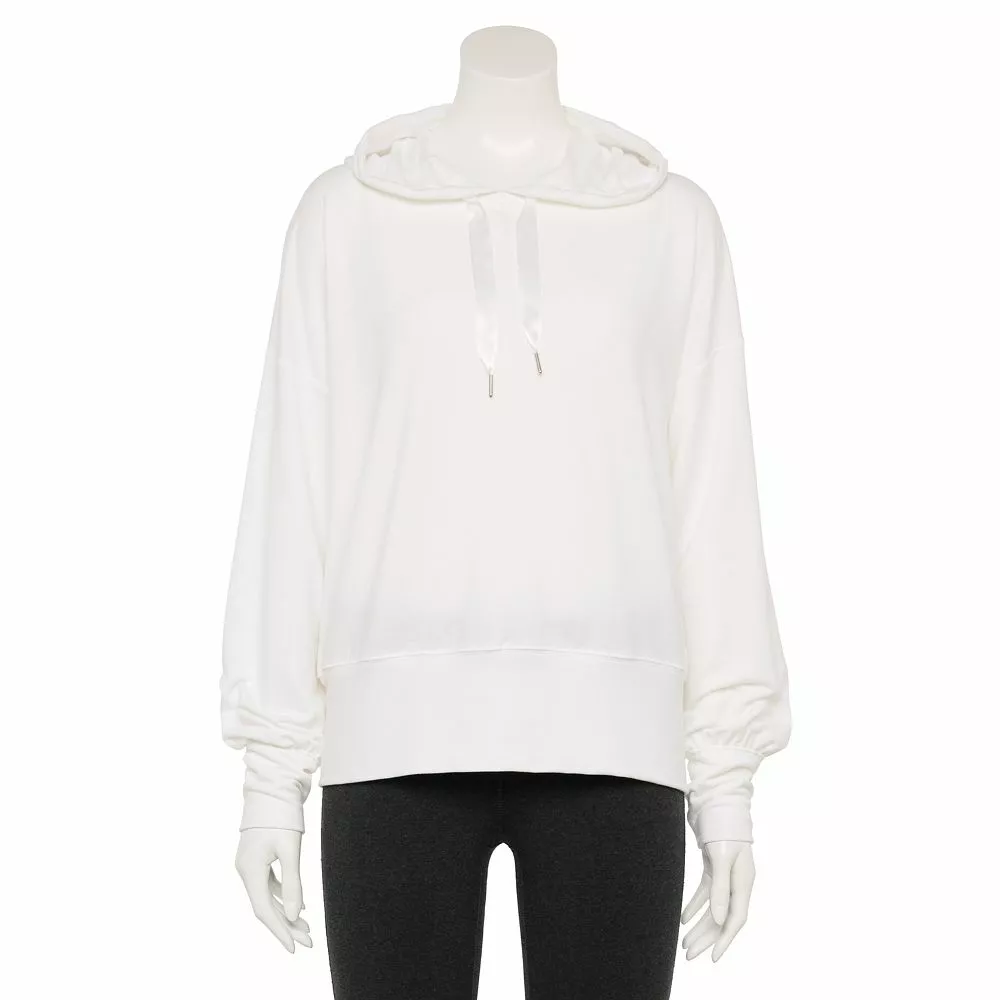Women's Tek Gear® French-Terry Cropped Hoodie 6 Women's Tek Gear® French-Terry Cropped Hoodie - Image 4