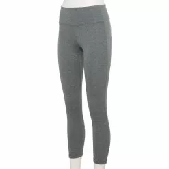 Women's Tek Gear® Adaptive High-Waisted 7/8 Leggings -Tek Gear store 5671075 Charcoal Sd