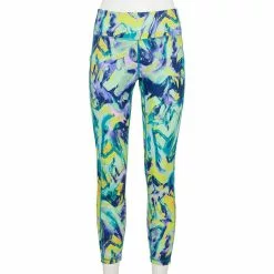 Women's Tek Gear® Adaptive High-Waisted 7/8 Leggings -Tek Gear store 5671075 Green Marble