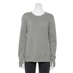 Women's Tek Gear® Ultrasoft Fleece Sweatshirt -Tek Gear store 6119993 Charcoal